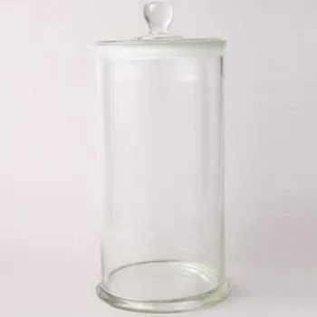 Pot d'exemplars amb pom i tap de vidre esmolat